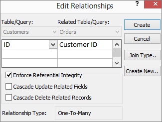 Como criar um relacionamento no banco de dados do Access