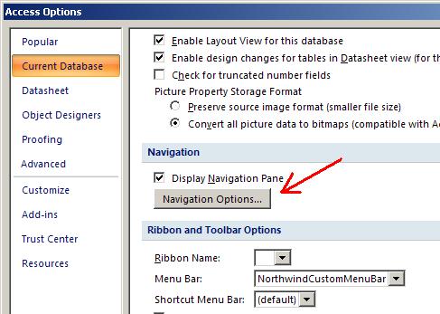 Reexibir consulta e tabela no MS-Access 2007