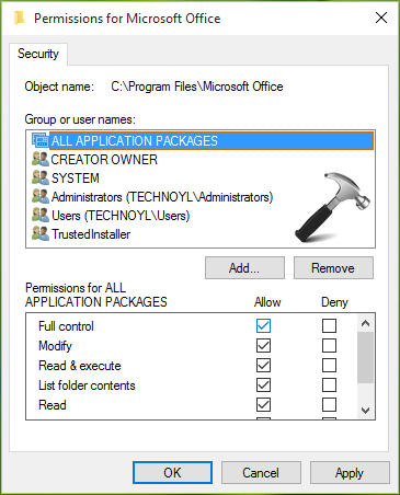 Access negado à fonte de instalação