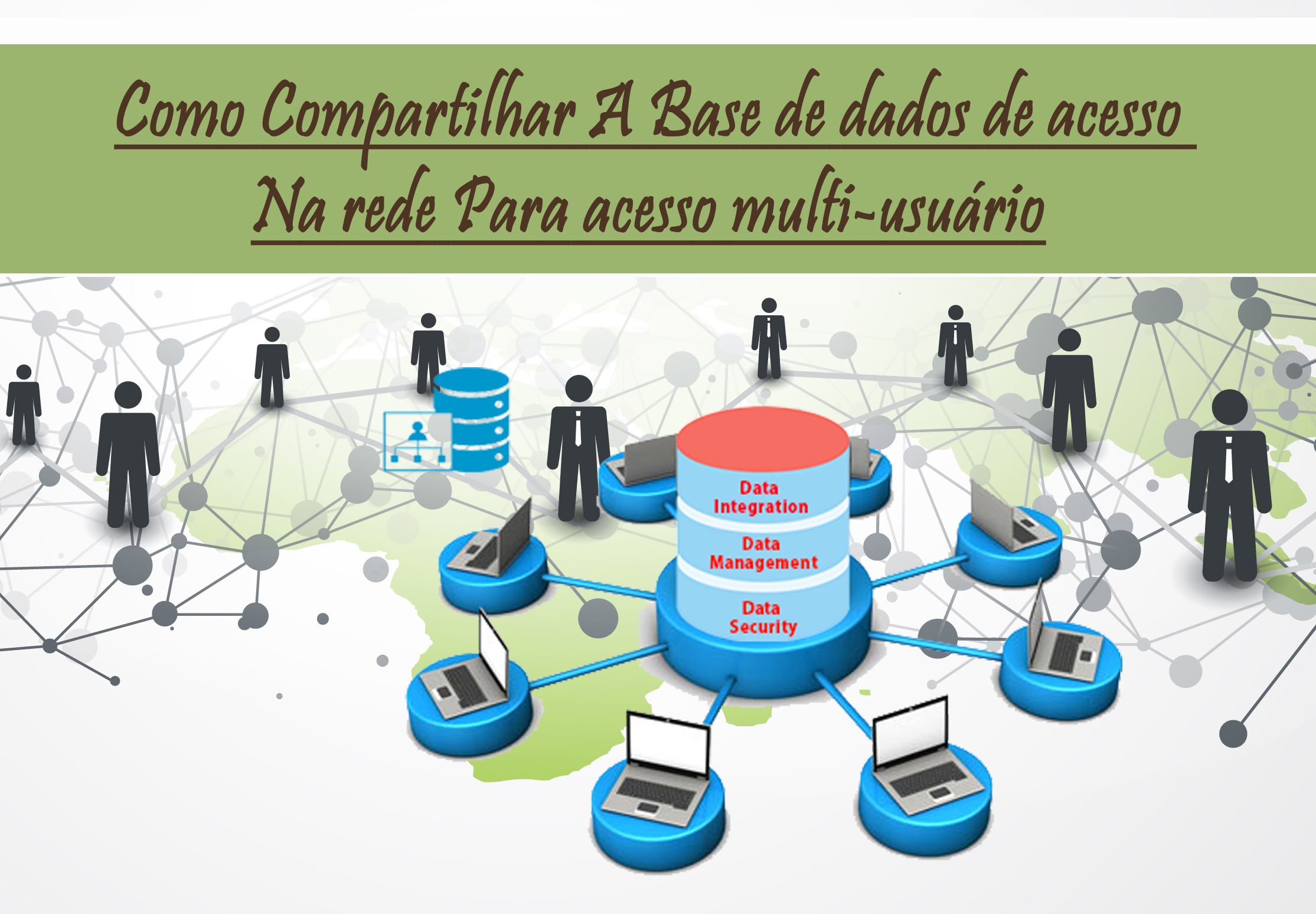 Como Compartilhar A Base de dados de acesso Na rede Para acesso multi ...