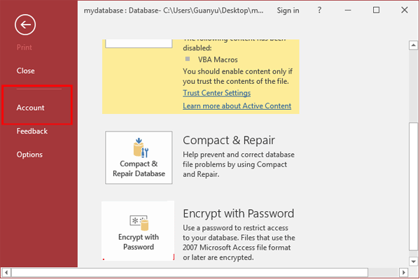 Access ODBCDirect não é mais compatível Erro