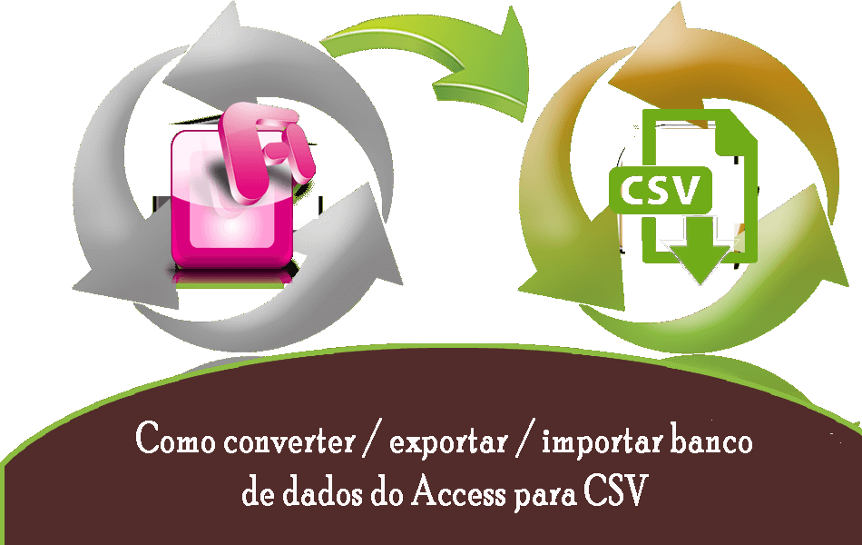 Como converter / exportar / importar banco de dados do Access para CSV