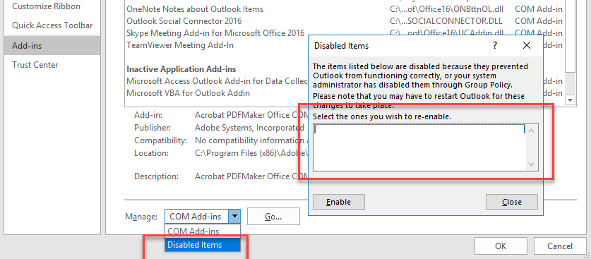 O documento causou um erro grave na última vez que foi aberto