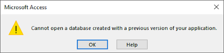 Access no puede abrir una base de datos creada