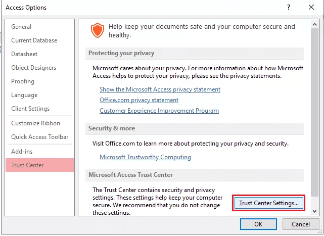 erro 2950 do MS Access - “Action Failed”