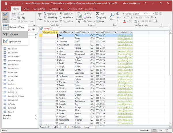 Microsoft Access Object Already Exists Erro 3012