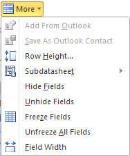 Congelar uma Coluna no MS Access