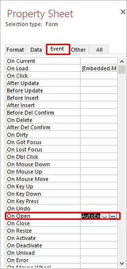 O Expressão no carregamento que você inseriu como propriedade